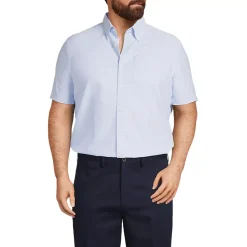 School Uniform Men's Short Sleeve Buttondown Oxford Sport Shirt