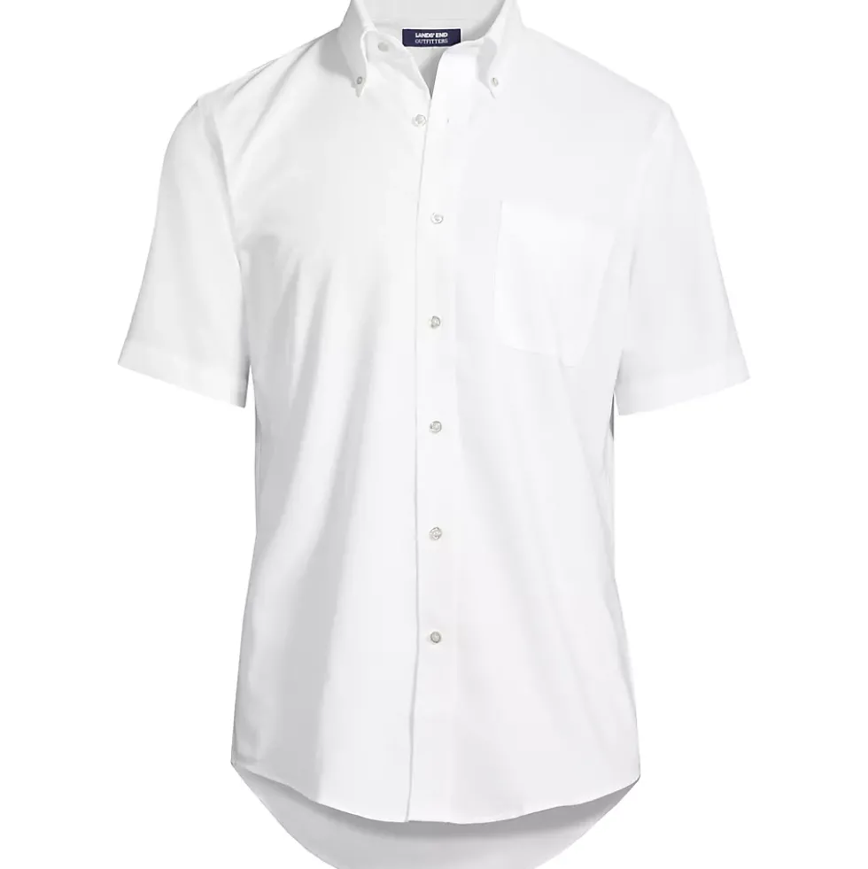 School Uniform Men's Short Sleeve Buttondown Oxford Sport Shirt