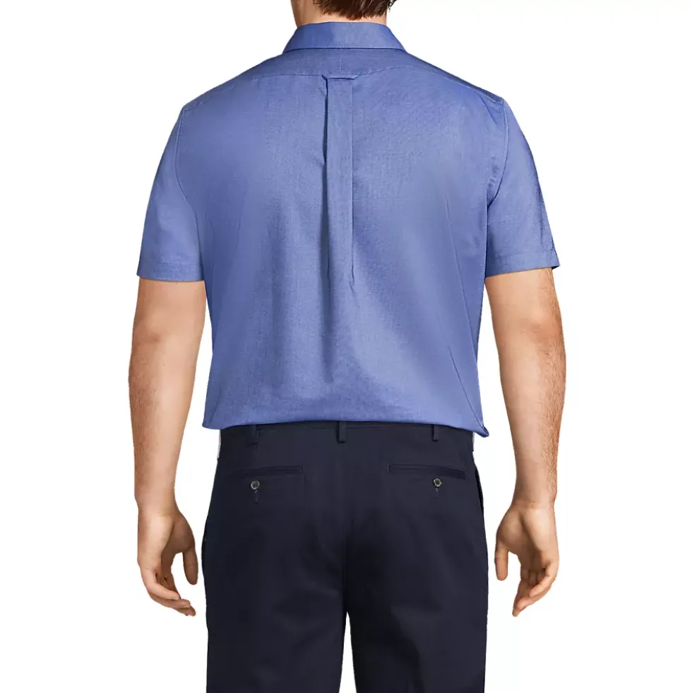 School Uniform Men's Short Sleeve Buttondown Oxford Sport Shirt
