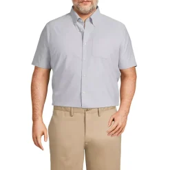 School Uniform Men's Short Sleeve Buttondown Oxford Sport Shirt