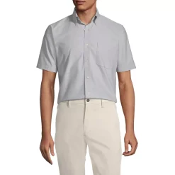 School Uniform Men's Short Sleeve Buttondown Oxford Sport Shirt
