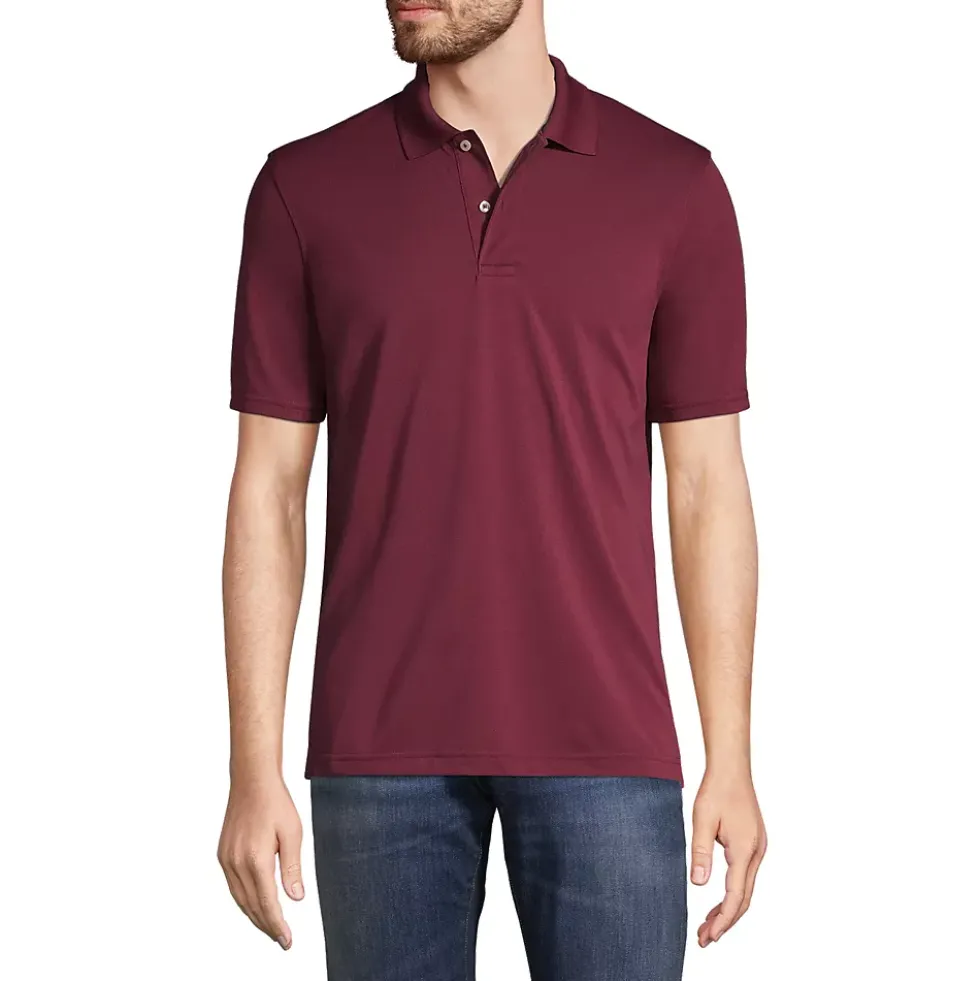 School Uniform Men's Short Sleeve Polyester Polo