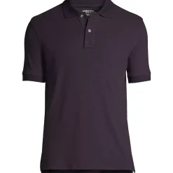 School Uniform Men's Short Sleeve Tailored Banded Mesh Polo Shirt