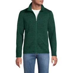 School Uniform Men's Sweater Fleece Zip Front Jacket