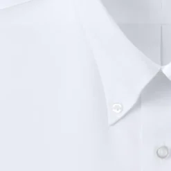 School Uniform Men's Tailored Long Sleeve No Iron Buttondown Pinpoint Shirt