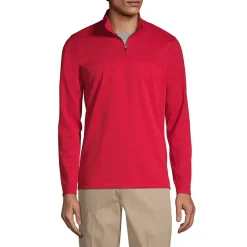 School Uniform Men's Textured Quarter Zip Pullover