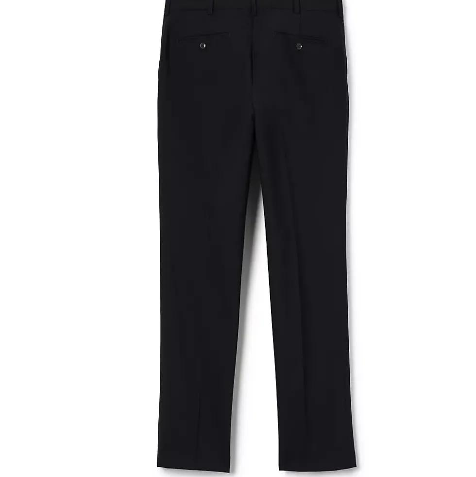 School Uniform Men's Washable Wool Tailored Plain Front Trousers