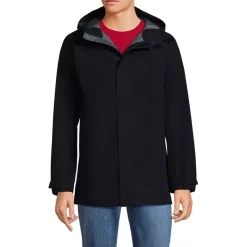 School Uniform Men's Waterproof Hooded Packable Rain Jacket