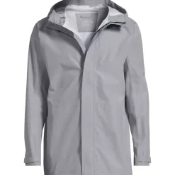 School Uniform Men's Waterproof Hooded Packable Rain Jacket