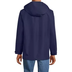 School Uniform Men's Waterproof Hooded Packable Rain Jacket