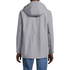 School Uniform Men's Waterproof Hooded Packable Rain Jacket