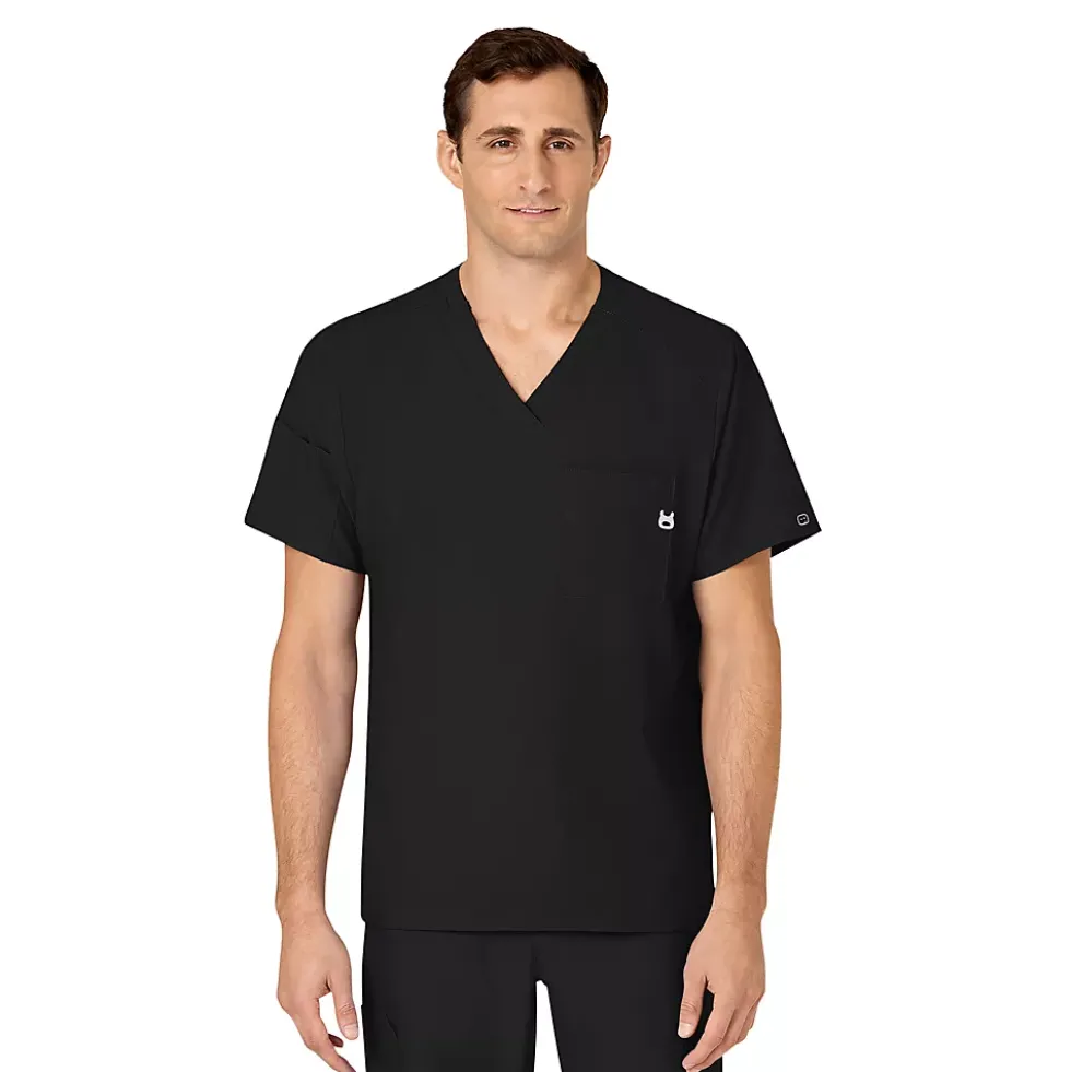 School Uniform Men's Wink W123 V-Neck Scrub Top