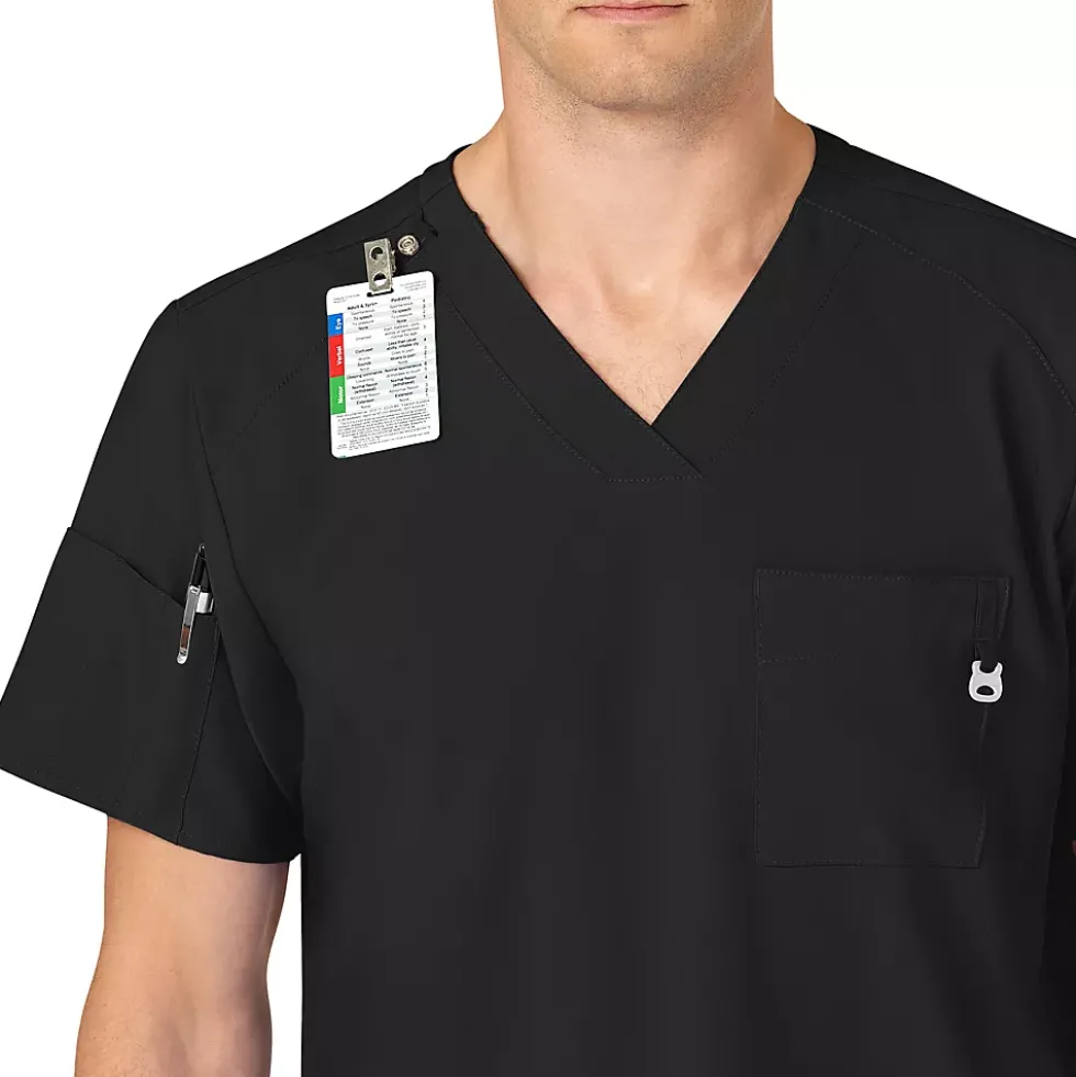School Uniform Men's Wink W123 V-Neck Scrub Top