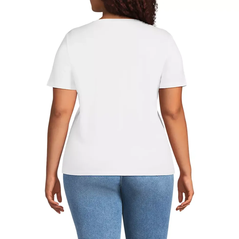 School Uniform Supima Cotton V-Neck T-Shirt