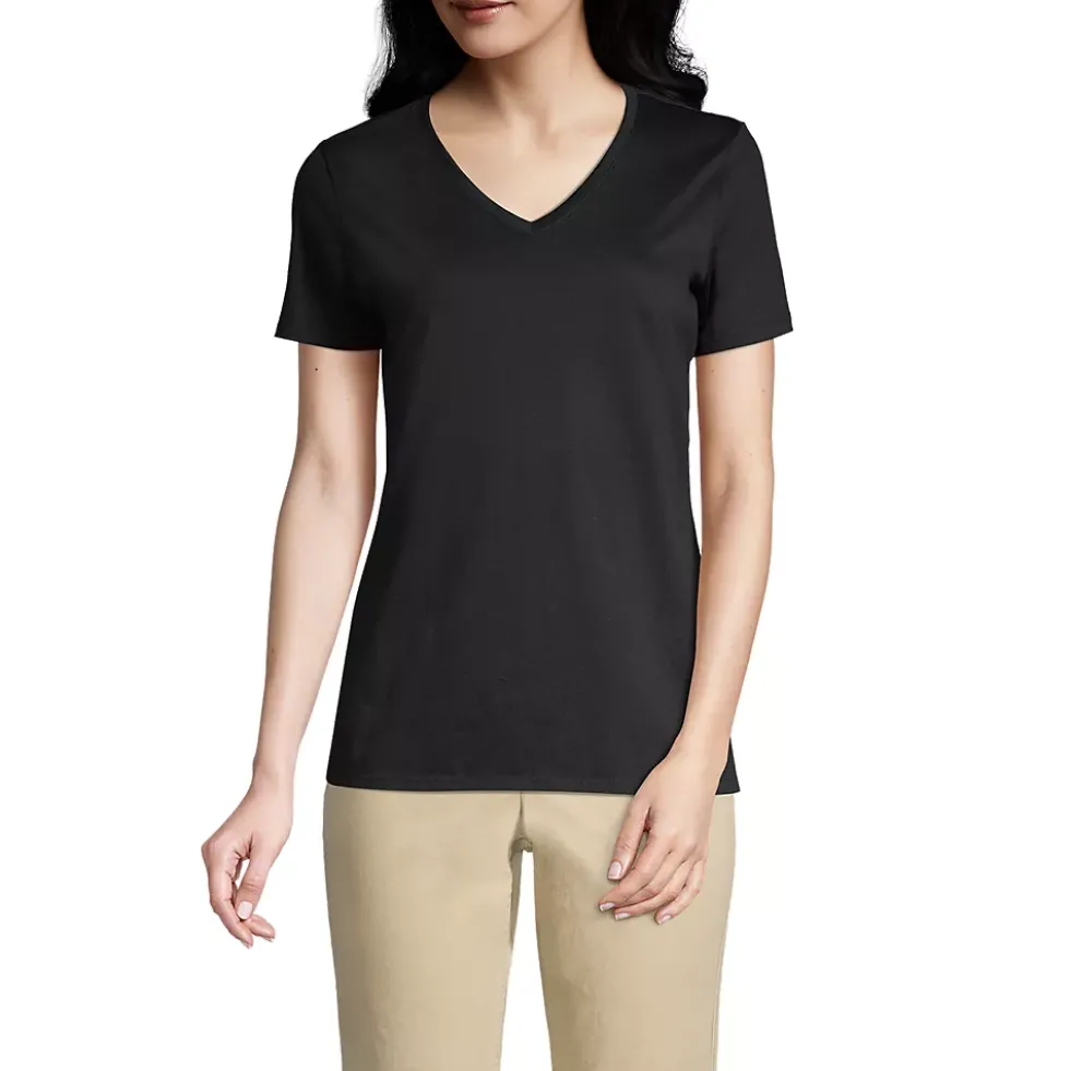 School Uniform Supima Cotton V-Neck T-Shirt