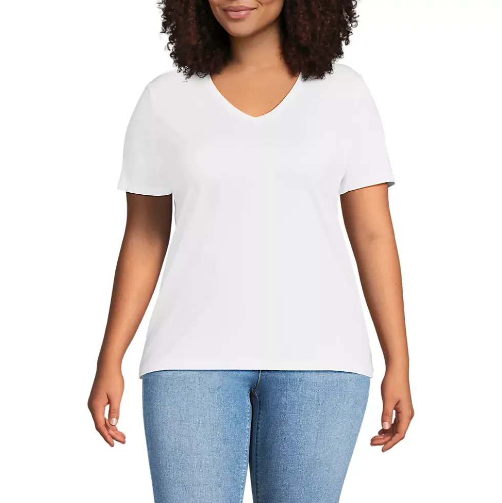 School Uniform Supima Cotton V-Neck T-Shirt