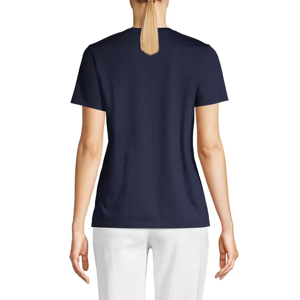 School Uniform Supima Cotton V-Neck T-Shirt