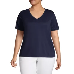 School Uniform Supima Cotton V-Neck T-Shirt