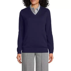 School Uniform Unisex Cotton Modal Vneck Pullover Sweater