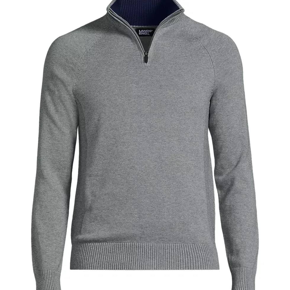 School Uniform Unisex Cotton Modal Quarter Zip Sweater