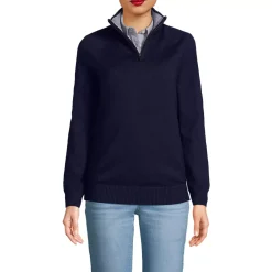 School Uniform Unisex Cotton Modal Quarter Zip Sweater