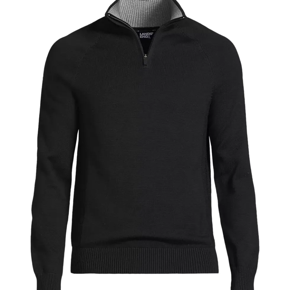 School Uniform Unisex Cotton Modal Quarter Zip Sweater