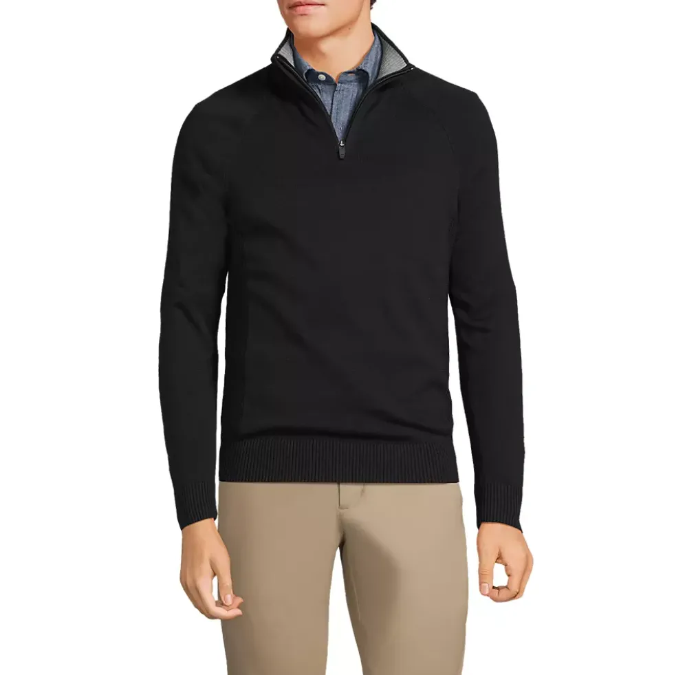 School Uniform Unisex Cotton Modal Quarter Zip Sweater