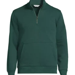 School Uniform Unisex Long Sleeve Quarter Zip Mock Neck Sweatshirt