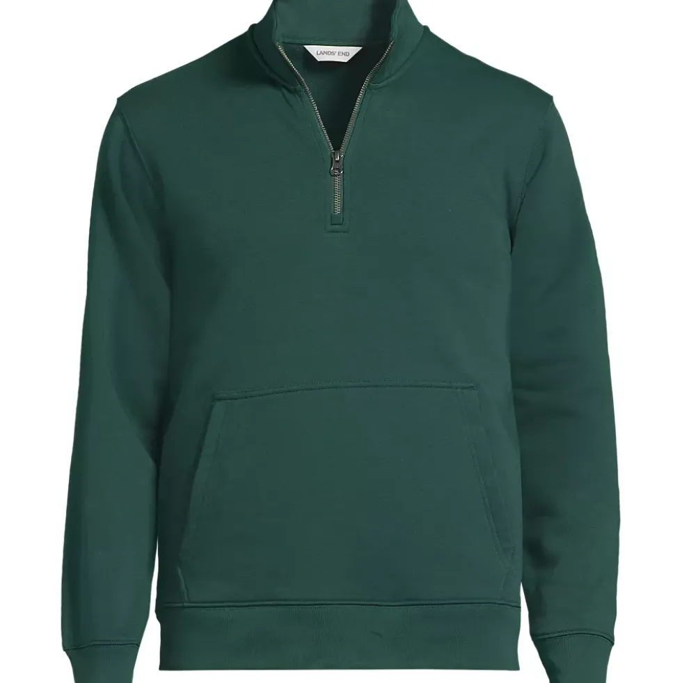 School Uniform Unisex Long Sleeve Quarter Zip Mock Neck Sweatshirt