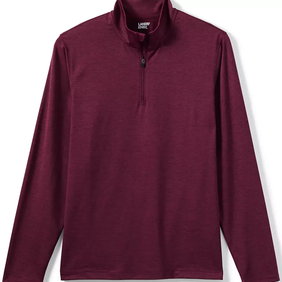 School Uniform Unisex Rapid Dry Space Dye Quarter Zip Pullover Shirt