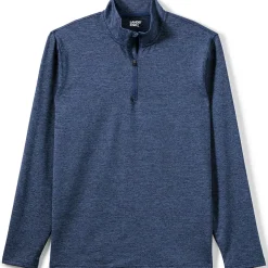 School Uniform Unisex Rapid Dry Space Dye Quarter Zip Pullover Shirt