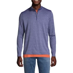 School Uniform Unisex Rapid Dry Space Dye Quarter Zip Pullover Shirt