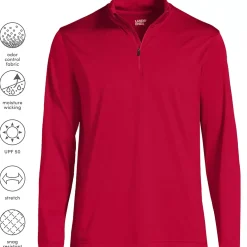 School Uniform Unisex Rapid Dry Quarter Zip Pullover