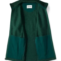 School Uniform Unisex Sweater Fleece Zip Front Vest