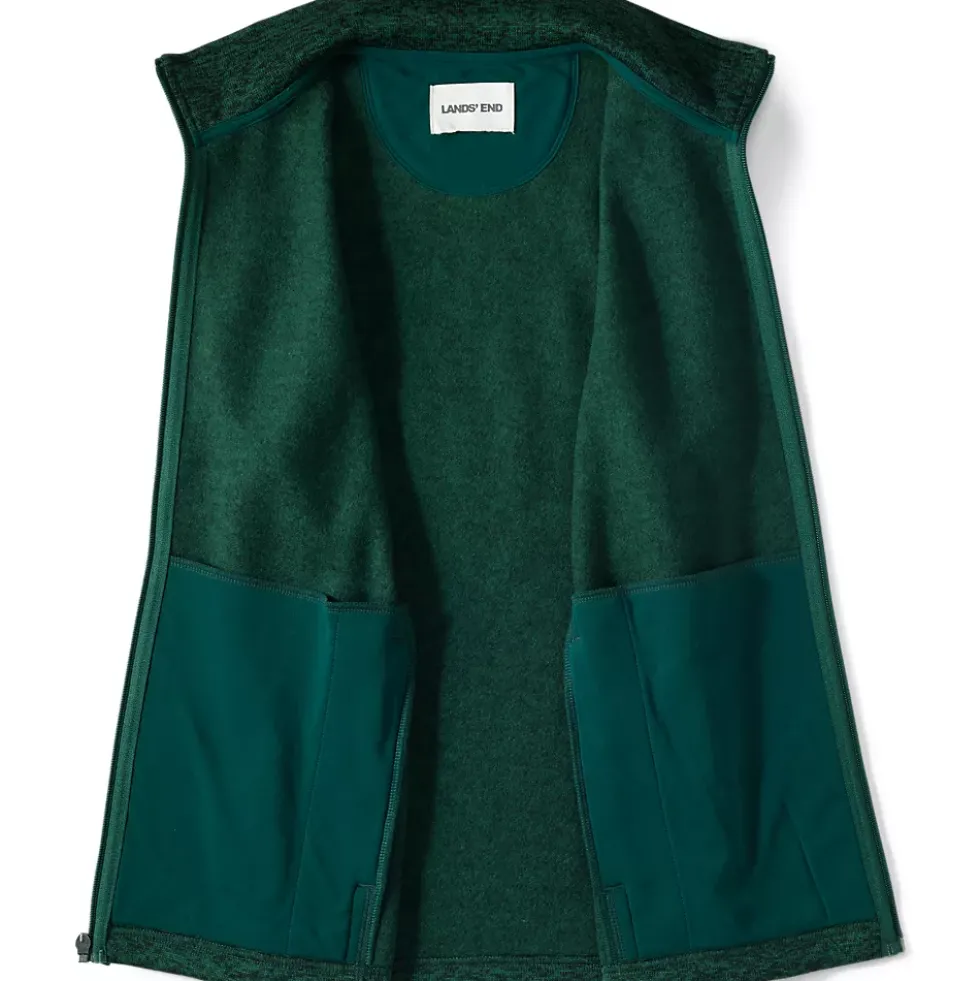 School Uniform Unisex Sweater Fleece Zip Front Vest