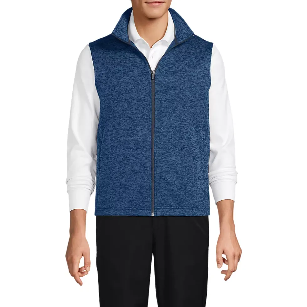 School Uniform Unisex Sweater Fleece Zip Front Vest