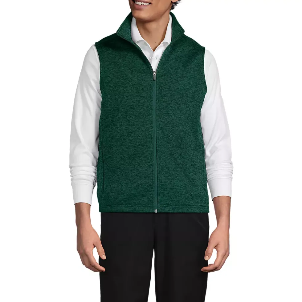 School Uniform Unisex Sweater Fleece Zip Front Vest