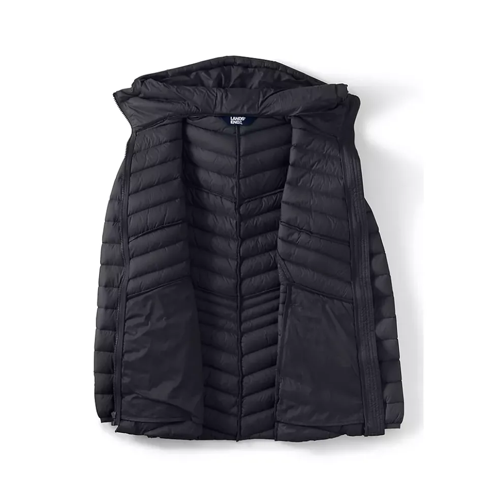 School Uniform Wanderweight Packable Down Long Jacket