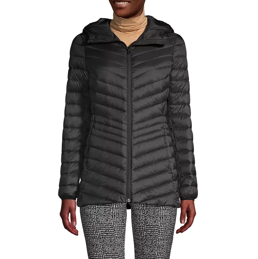 School Uniform Wanderweight Packable Down Long Jacket