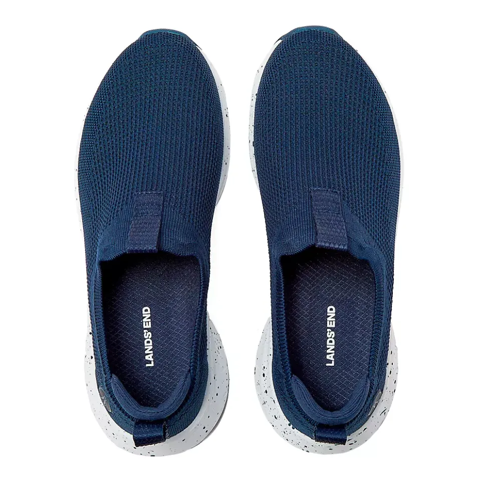 School Uniform Women's Casual Knit Slip On Sneakers