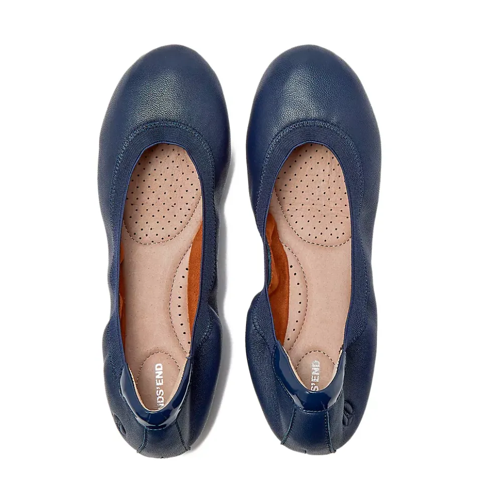 School Uniform Women's Comfort Slip On Leather Ballet Flats