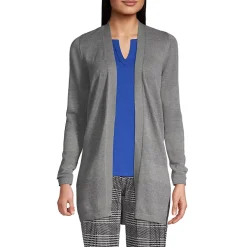 School Uniform Women's Cotton Modal Texture Stripe Open Cardigan Sweater