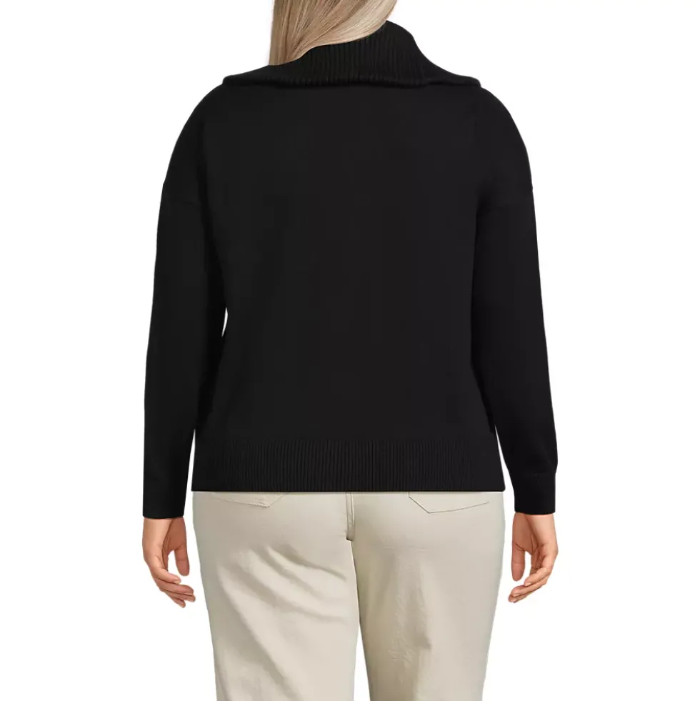 School Uniform Women's Cotton Modal Long Sleeve Zip Front Cardigan Sweater Jacket