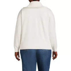 School Uniform Women's Cotton Modal Long Sleeve Zip Front Cardigan Sweater Jacket