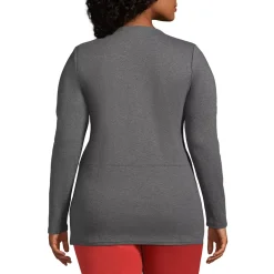 School Uniform Women's Cotton Polyester Long Sleeve Tunic with Pockets