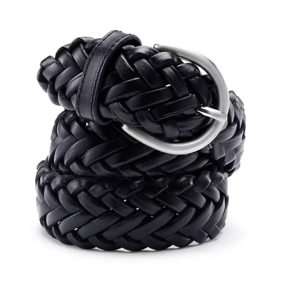 School Uniform Women's Leather Braided Belt