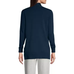 School Uniform Women's Long Sleeve Open Long Cardigan Sweater