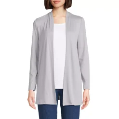 School Uniform Women's Long Sleeve Supima Micro Modal Open Cardigan Tunic
