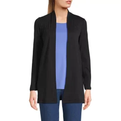 School Uniform Women's Long Sleeve Supima Micro Modal Open Cardigan Tunic