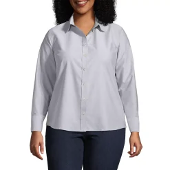 School Uniform Women's Long Sleeve Oxford Shirt